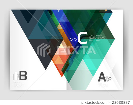 Modern business brochure or leaflet A4 cover Modern business brochure or leaflet A4 cover 28680887
