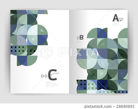 Modern business brochure or leaflet A4 cover Modern business brochure or leaflet A4 cover 28680891