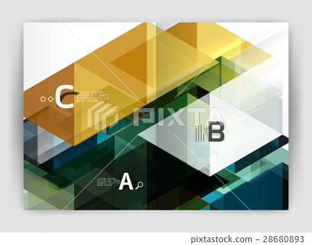 Modern business brochure or leaflet A4 cover 28680893