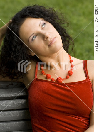 happy attractive woman happy attractive woman 28680934