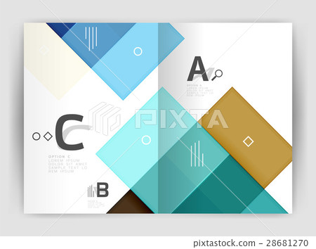 Set of front and back a4 size pages, business Set of front and back a4 size pages, business 28681270