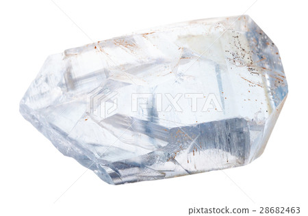 piece of celestine crystals isolated piece of celestine crystals isolated 28682463