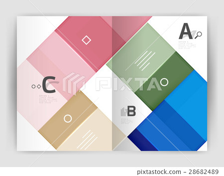 Set of front and back a4 size pages, business 28682489