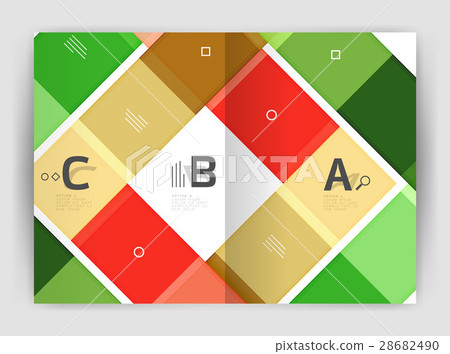 Geometrical brochure a4 business template 28682490