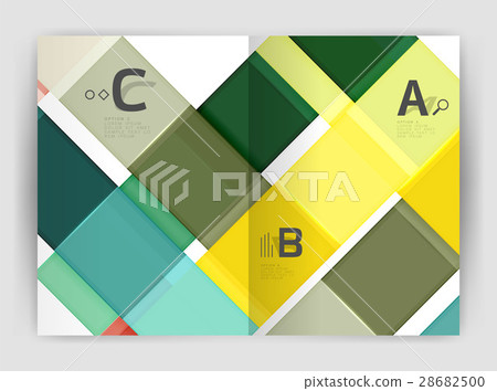 Set of front and back a4 size pages, business 28682500