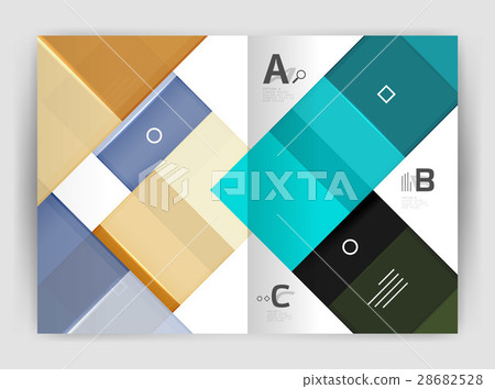 Geometrical brochure a4 business template 28682528