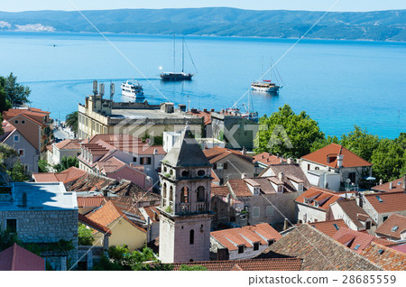 Omis -old town in Dalmatia, Croatia. 28685559