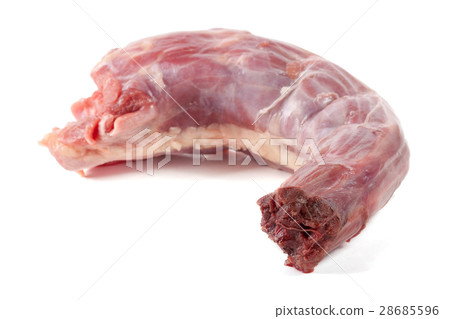 raw turkey neck isolated on white background 28685596