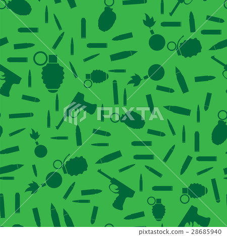 Weapon Silhouette Seamless Pattern 28685940