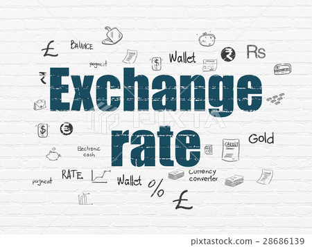 Money concept: Exchange Rate on wall background Money concept: Exchange Rate on wall background 28686139