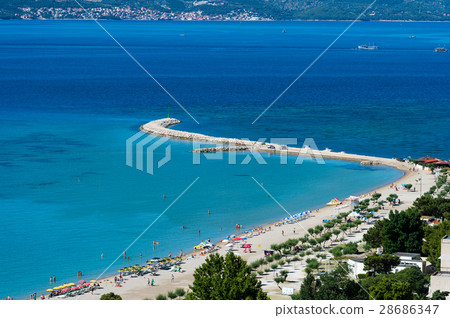 Adriatic coastline in Omis, Croatia. Adriatic coastline in Omis, Croatia. 28686347
