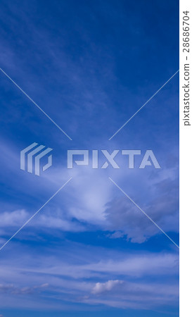 二月的天空和雲彩（垂直） 28686704