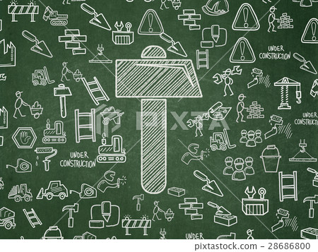 Constructing concept: Hammer on School board 28686800