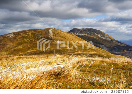 walking trail in Bieszczady mountain in Poland walking trail in Bieszczady mountain in Poland 28687515