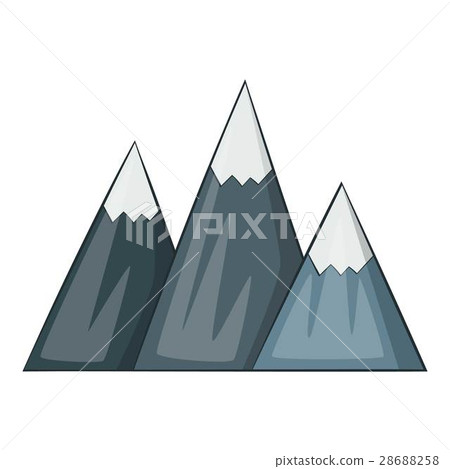 Mountain icon, cartoon style Mountain icon, cartoon style 28688258