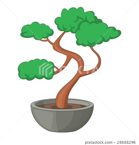 Bonsai tree icon, cartoon style - Stock Illustration [28688296] - PIXTA