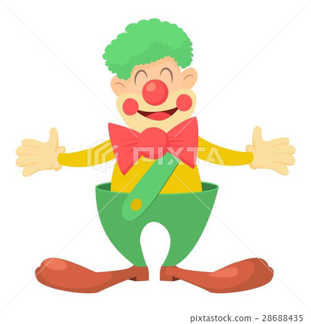 Clown icon, cartoon style 28688435