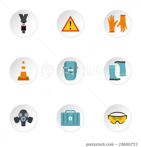 Construction icons set, flat style Construction icons set, flat style 28688755