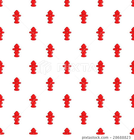 Fire hydrant pattern, cartoon style Fire hydrant pattern, cartoon style 28688823