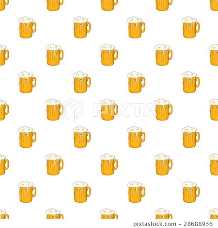 Mug with beer pattern, cartoon style 28688936