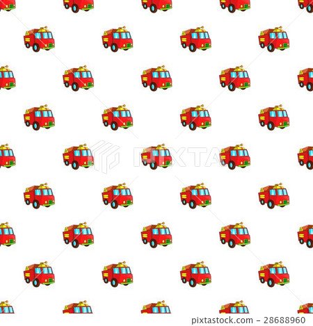 Fire truck pattern, cartoon style 28688960
