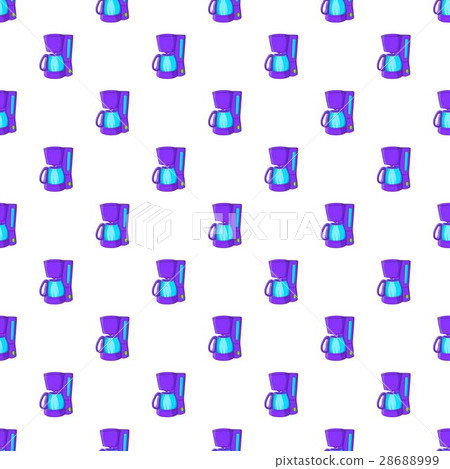 Coffee maker pattern, cartoon style 28688999