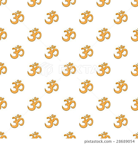Om sign pattern, cartoon style Om sign pattern, cartoon style 28689054