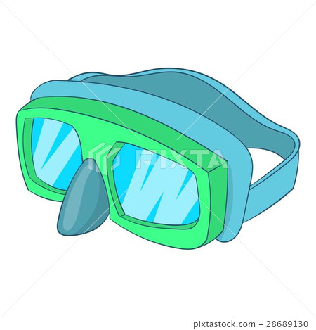 Goggles for diving icon, cartoon style Goggles for diving icon, cartoon style 28689130