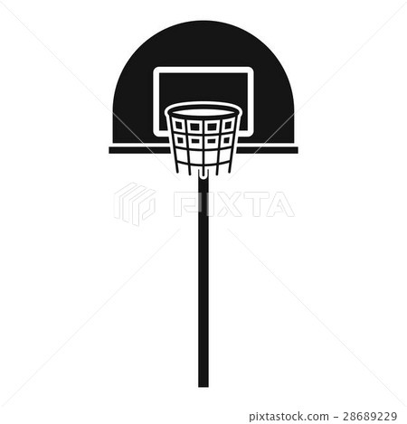 Street basketball hoop icon, simple style Street basketball hoop icon, simple style 28689229