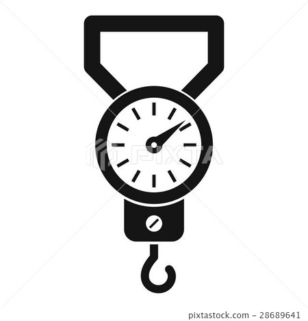 Spring scale icon, simple style 28689641