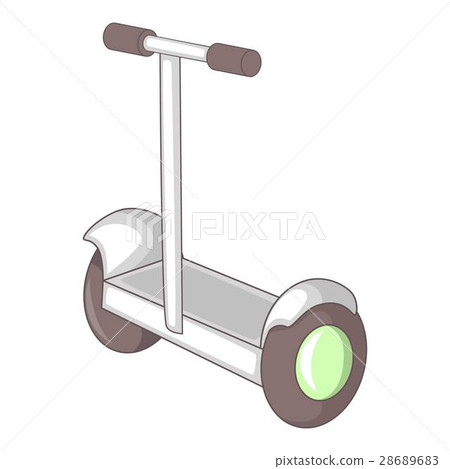 Electric segway icon, cartoon style 28689683