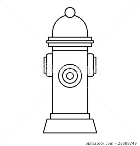 Fire hydrant icon, outline style 28689749