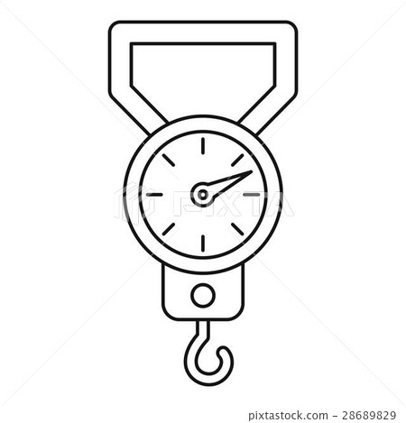 Steelyard icon, outline style Steelyard icon, outline style 28689829