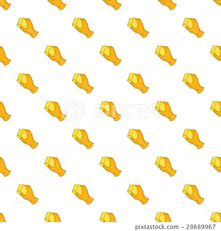 Hand in glove with sponge pattern, cartoon style 28689967