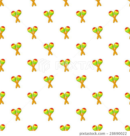 Maracas pattern, cartoon style Maracas pattern, cartoon style 28690022