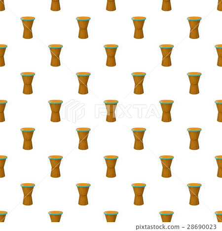Ethnic drum pattern, cartoon style Ethnic drum pattern, cartoon style 28690023