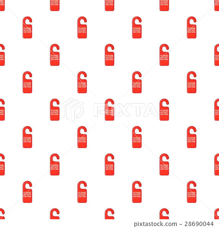 Do not disturb red sign pattern, cartoon style Do not disturb red sign pattern, cartoon style 28690044