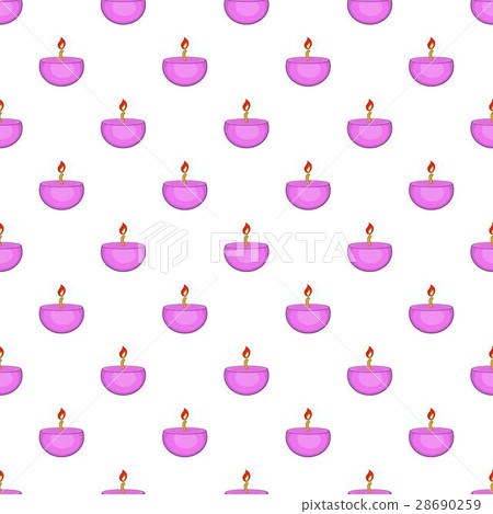 Candle pattern, cartoon style Candle pattern, cartoon style 28690259