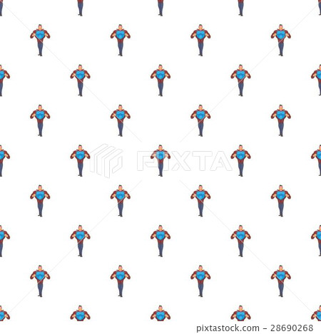 Superhero in costumes pattern, cartoon style Superhero in costumes pattern, cartoon style 28690268