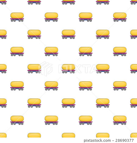 Tank car for gasoline pattern, cartoon style 28690377