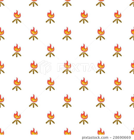 Fire pattern, cartoon style 28690669