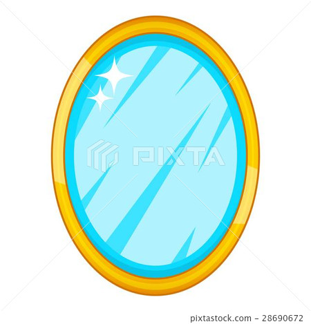 Mirror icon, cartoon style 28690672