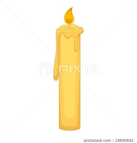 Birthday candle icon, cartoon style Birthday candle icon, cartoon style 28690682