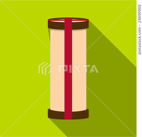 Plastic glass icon, flat style 28690908