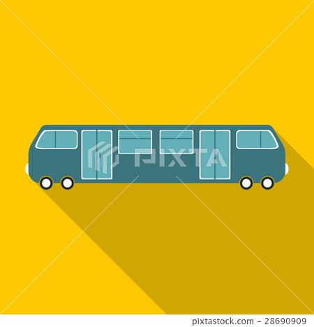 Train icon, flat style 28690909