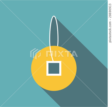 Happy coin icon, flat style Happy coin icon, flat style 28690913
