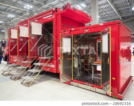 Fire truck decontamination vehicle - Stock Photo [28692316] - PIXTA