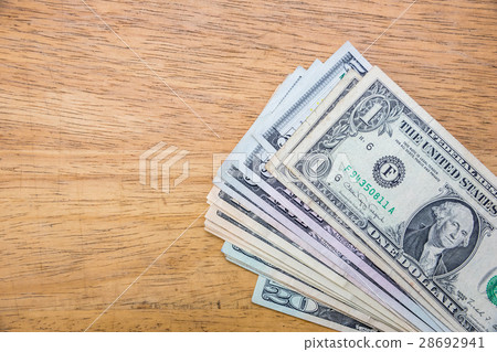 US dollars cash pile. US dollars cash pile. 28692941