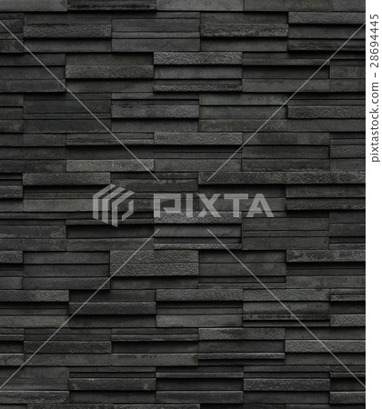 Black bricks slate texture 28694445