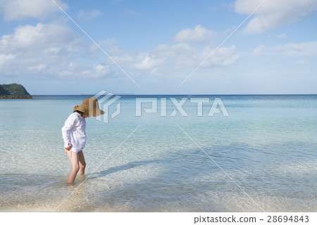 Children playing in the sea Children playing in the sea 28694843